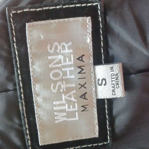 Wilsons Maxima BLACK LEATHER JACKET, cowgirl look, snap closure - Picture 6 of 8